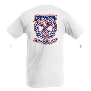 Dixxon STURGIS USA SKETCHY CREST T-SHIRT WHITE - MENS Large NWT